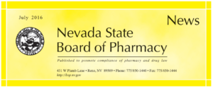 Nevada State Board of Pharmacy Newsletter – July 2016 (bop.nv.gov)