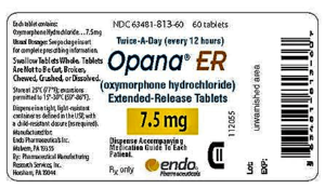 FDA requests removal of Opana ER for risks related to abuse (fda.gov)