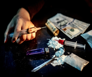 Black market illegal drugs